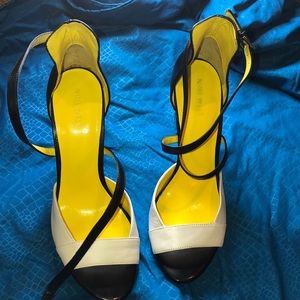 Black and white Heels